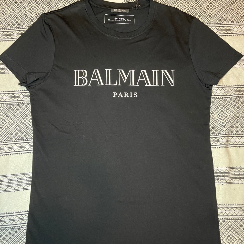 Black Logo Balmain T-Shirt